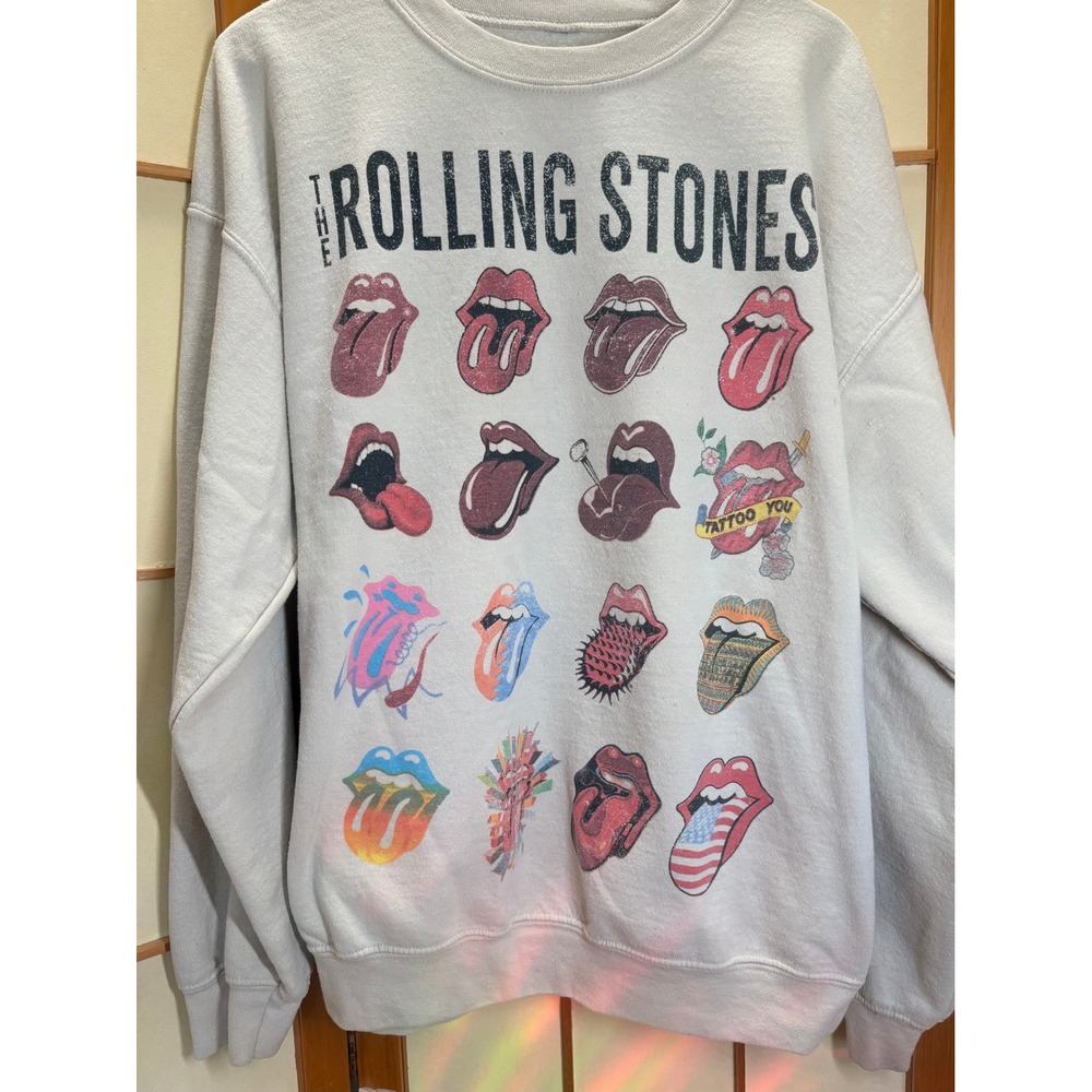 The Rolling Stones Tattoo You Graphic Sweatshirt Beige XS/S RN 102050